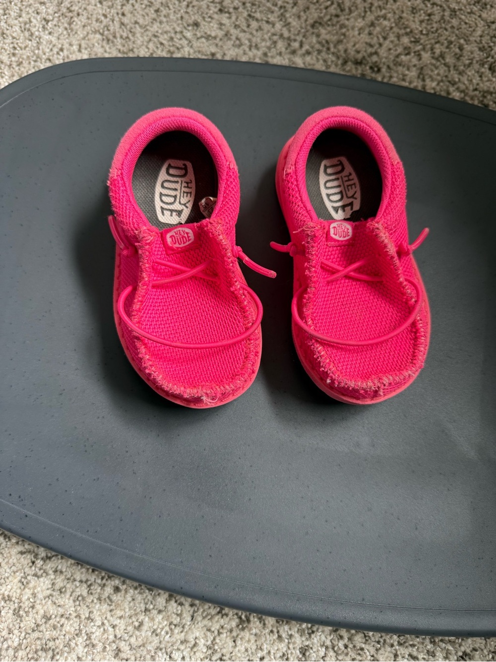 Hey Dude Kids Hot Pink Slip-On Sneakers